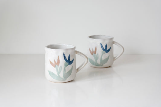 Painted Bloom Mug - Iris