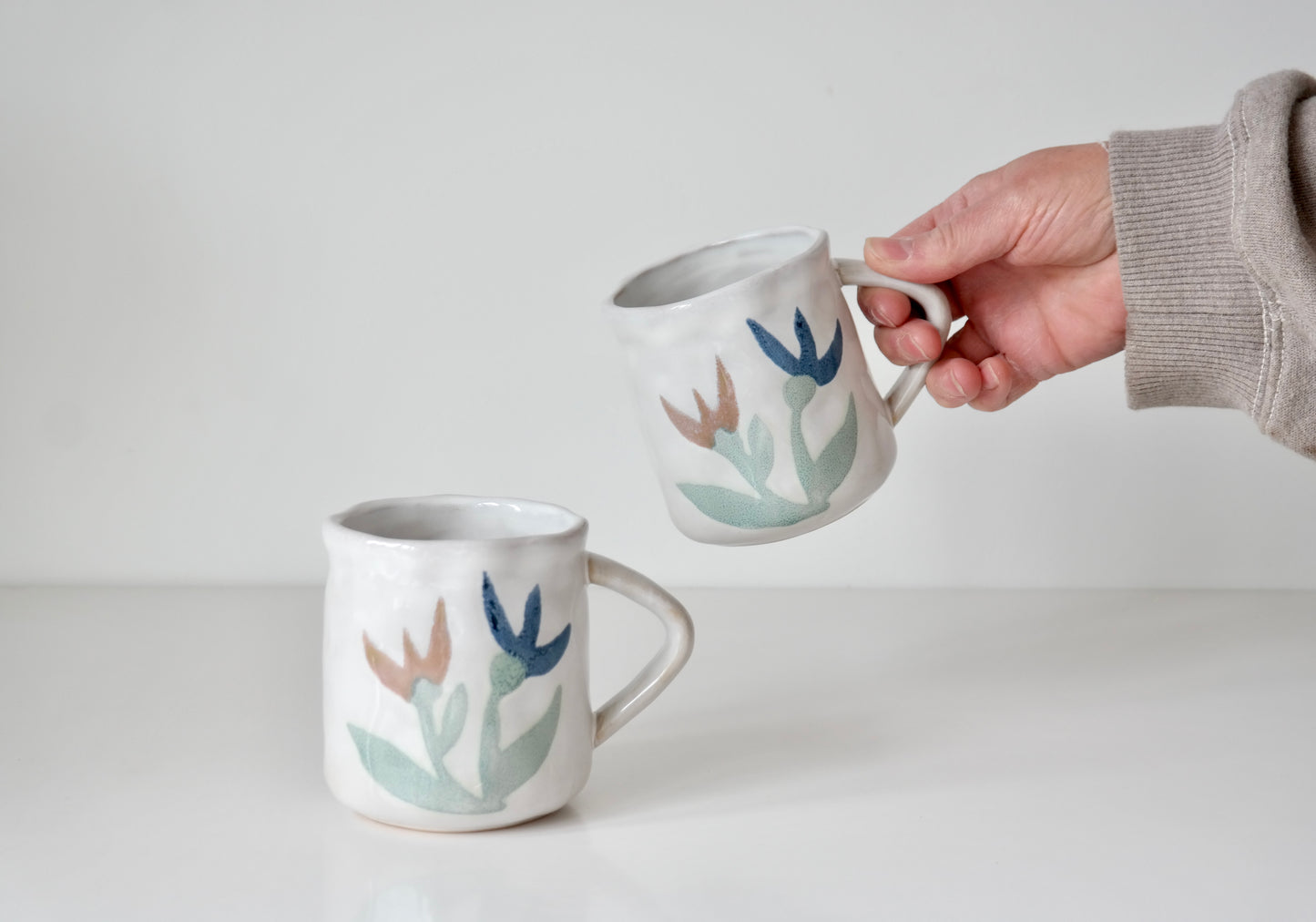 Painted Bloom Mug - Iris
