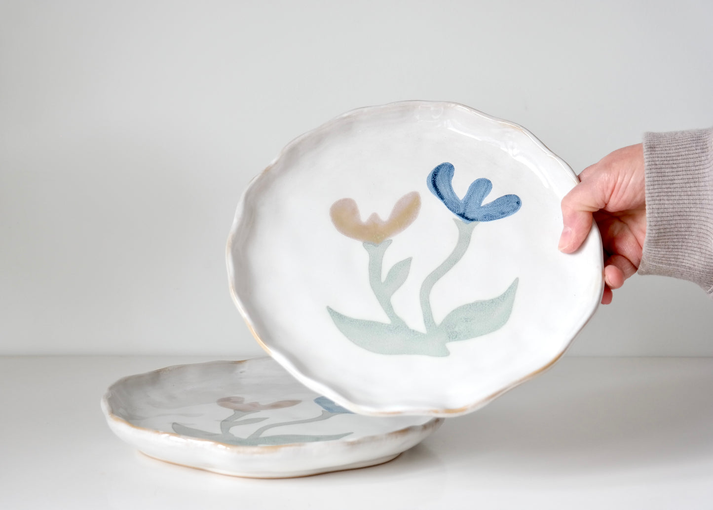 Painted Bloom Serving Plate