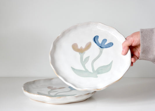 Painted Bloom Serving Plate