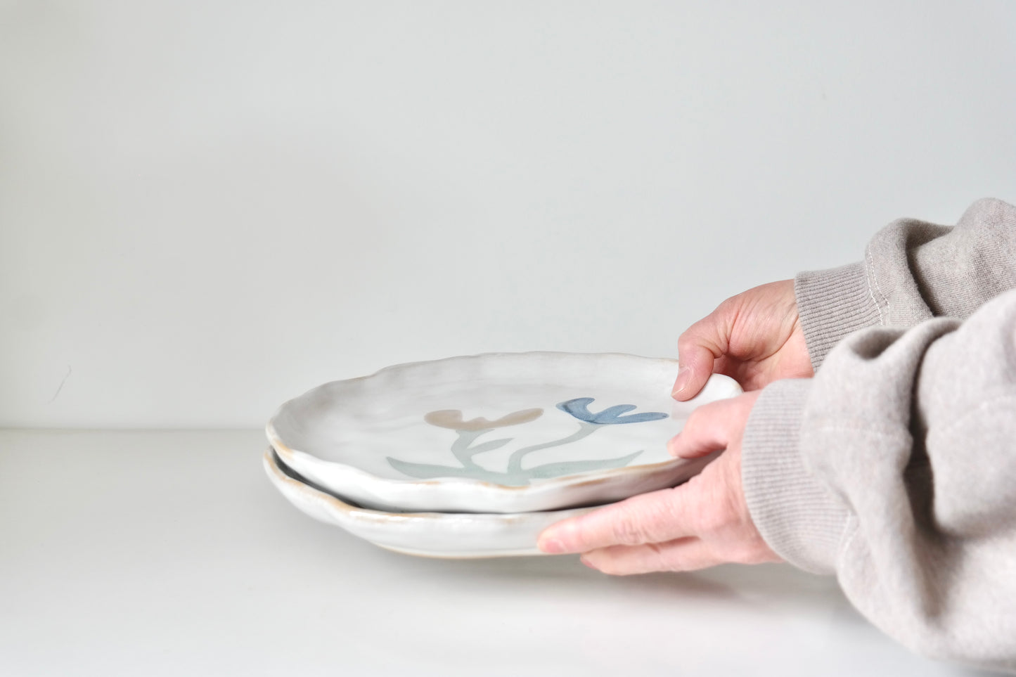Painted Bloom Serving Plate