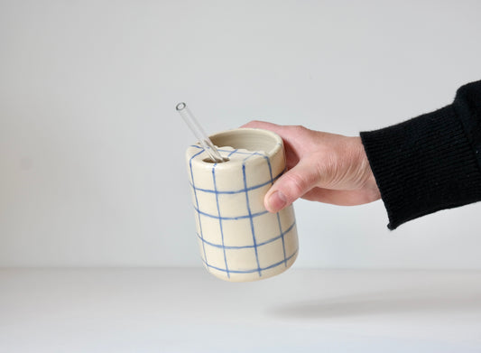 Grid Pattern Tumbler