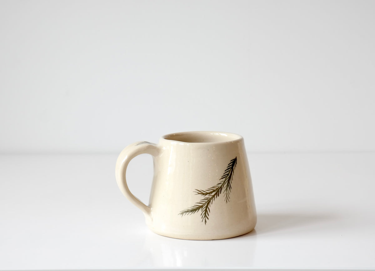 Hand-Painted Evergreen Mug