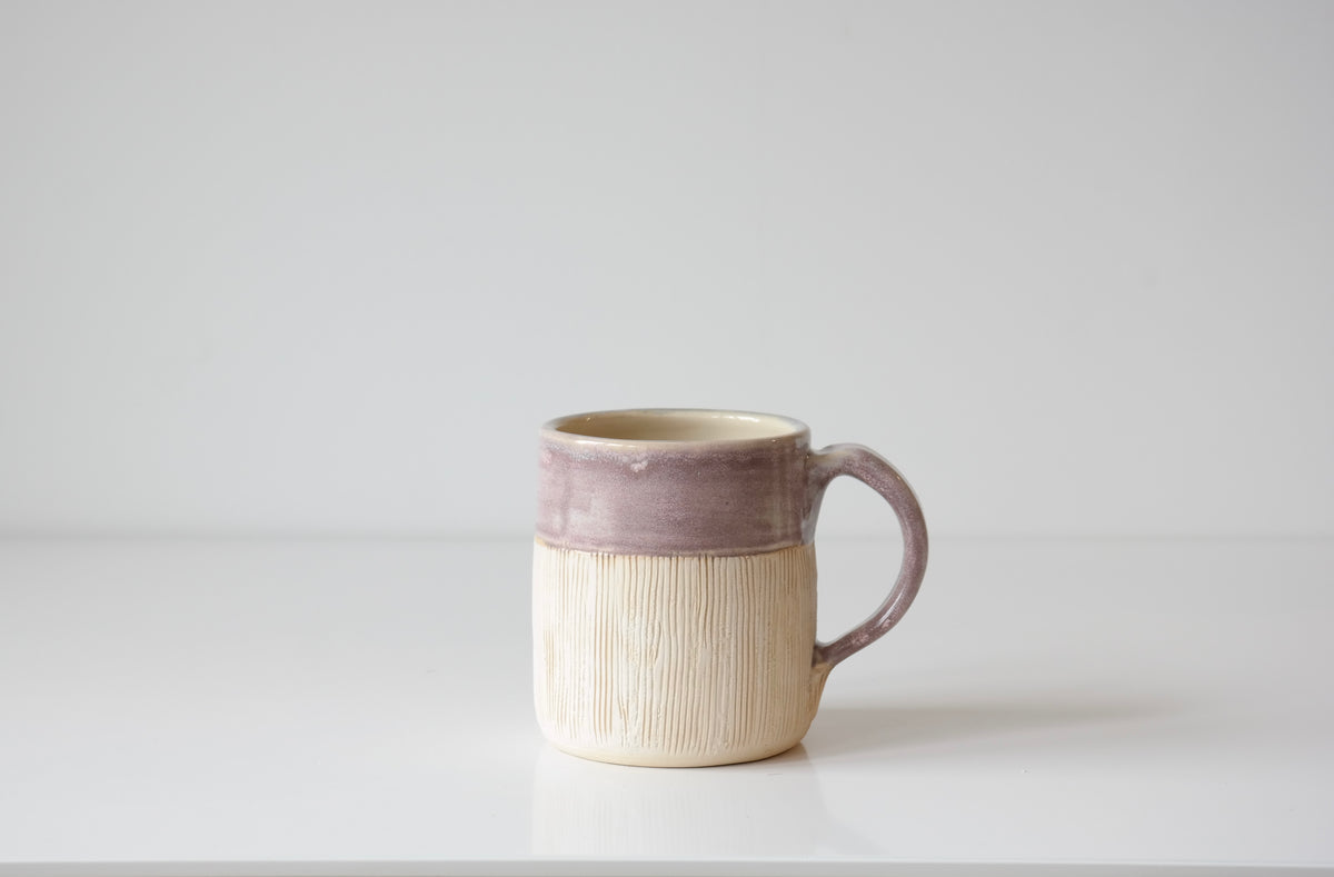 Lavender & Cream Textured Mug