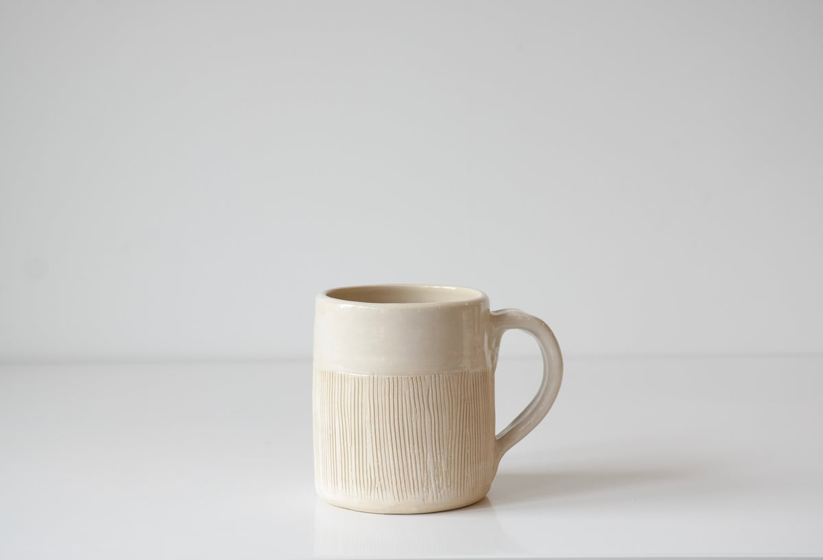 Ivory Textured Mug
