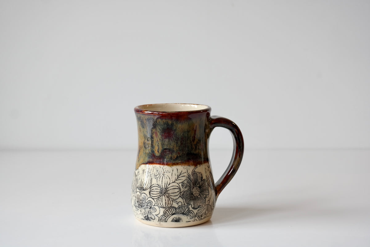 Rustic Floral Mug