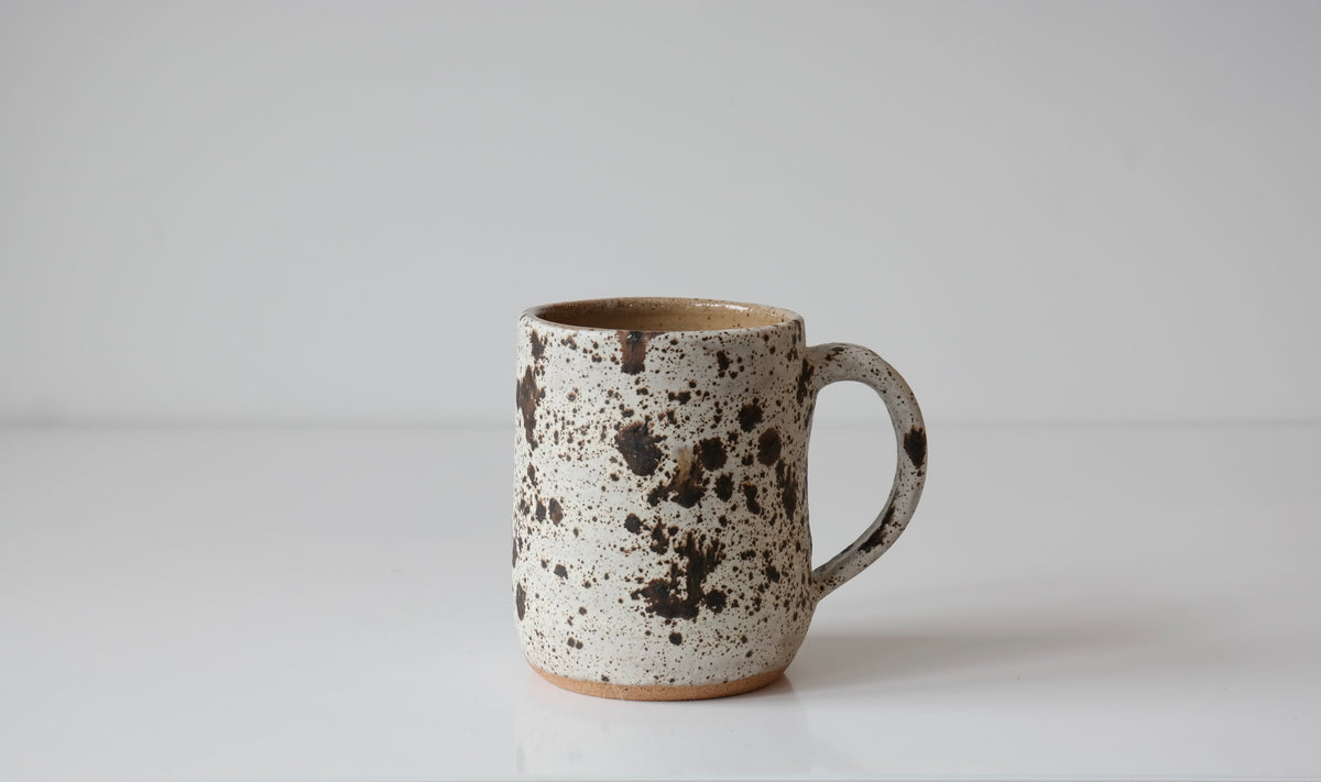 Handmade Stoneware Mug | Espresso Splatter