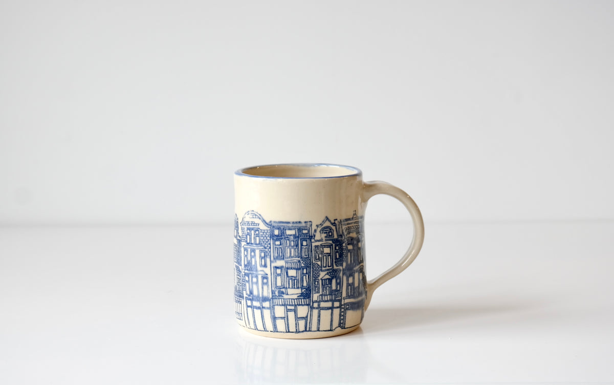 Blue Townhouse Mug