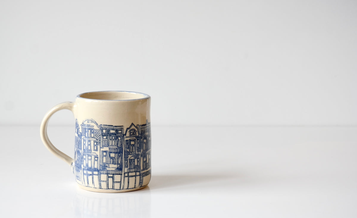Blue Townhouse Mug