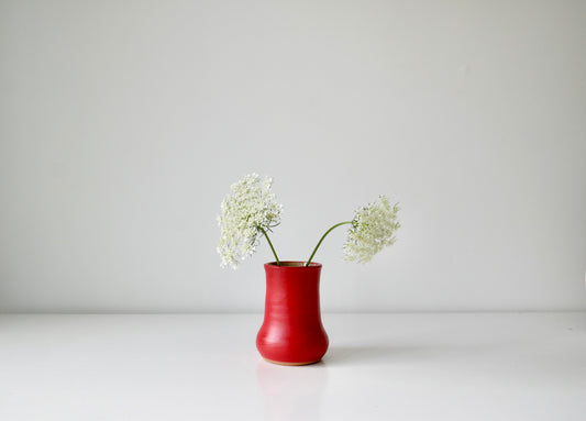 Stoneware Vase - Red