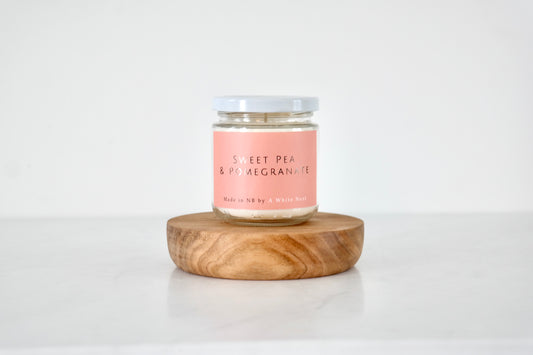 Sweet Pea & Pomegranate Soy Candle
